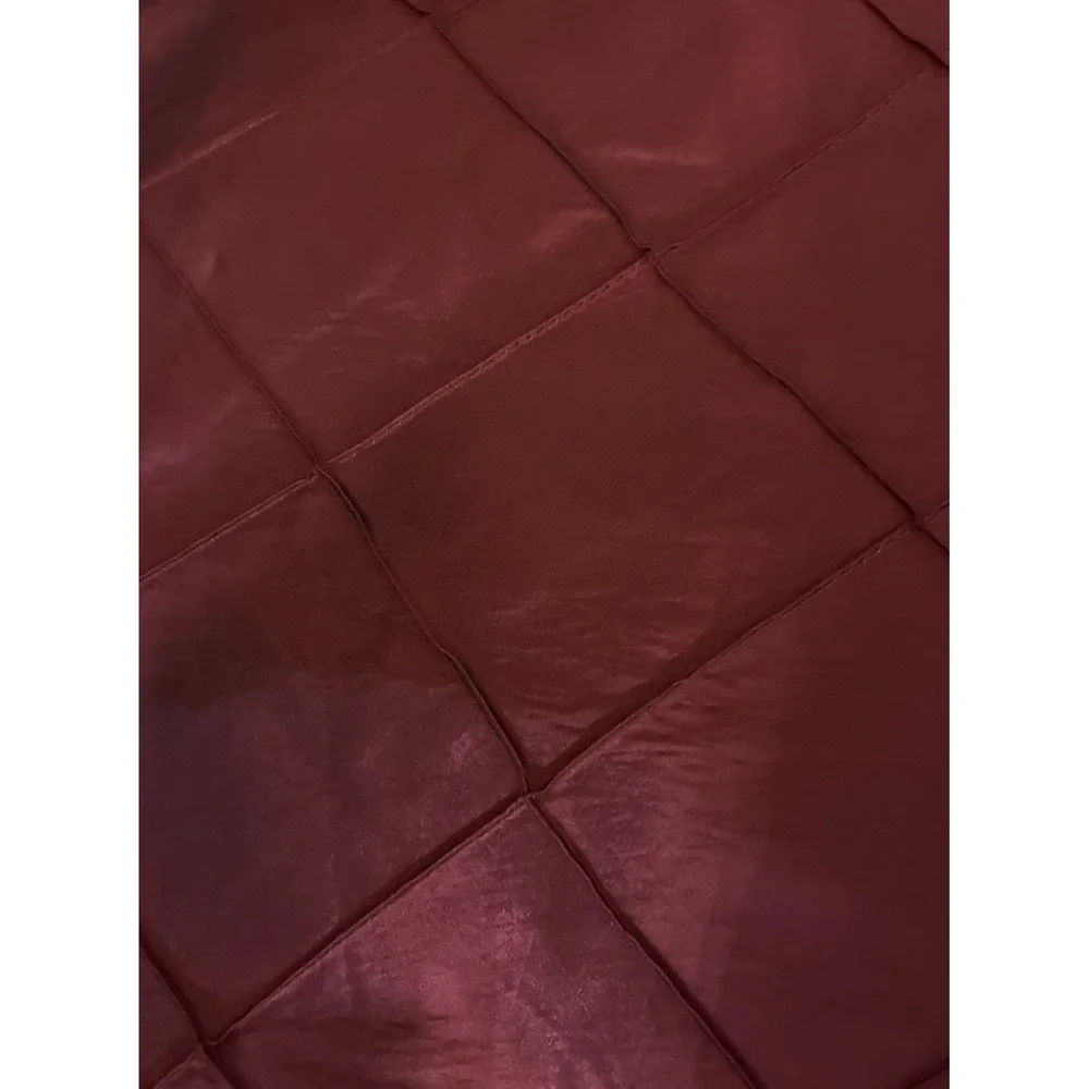 Pair Of Pintuck Taffeta Drapery Panels Burgundy 52x 82